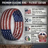 image:imageEgnaro Mens American Flag Printed Silicone Rings 8mm Wide 2mm Thick BandsSETA24US Flag 4