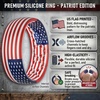image:imageEgnaro Mens American Flag Printed Silicone Rings 8mm Wide 2mm Thick BandsSETA25US Flag 5