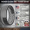 image:imageEgnaro Mens American Flag Printed Silicone Rings 8mm Wide 2mm Thick BandsSETA26US Flag 6