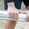 image:imageEgnaro Mens American Flag Printed Silicone Rings 8mm Wide 2mm Thick BandsSETA2US Flag 2