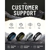 image:imageEgnaro Mens Etched Silicone Wedding Band 74mm Wide Mountain Pattern RingSETC  Wild Peaks  Black  Light Gray