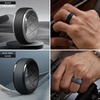 image:imageEgnaro Mens Silicone Wedding Bands TowTone Flexible Rubber Work RingsSETABlackLight Gray  Blue GrayBlack  Dark GrayBlack  Black GrayLight Gray