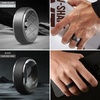 image:imageEgnaro Mens Silicone Wedding Bands TowTone Flexible Rubber Work RingsSETFSilverBlack  Dark Foliage GreenBlack  Dark SilverLight Gray  BlackBlack Gray Camo