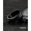 image:imageEgnaro Mens Silicone Wedding Ring 82mm Wide Two Tone Rubber Band for HimA3Black