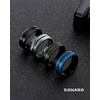 image:imageEgnaro Mens Silicone Wedding Ring 82mm Wide Two Tone Rubber Band for HimB3Black Camo  BlackEmerald Green  Sea BlueBlack  Black