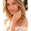 image:imageEgnaro Silicone Engagement Ring with Stone Radiant Cut Cubic ZirconiaSETBWhite  Silver