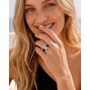 image:imageEgnaro Silicone Engagement Ring with Stone Radiant Cut Cubic ZirconiaSETCBlack  Rose Gold