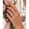 image:imageEgnaro Silicone Engagement Ring with Stone Radiant Cut Cubic ZirconiaSETDCherry Pink  Rose Gold