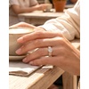 image:imageEgnaro Silicone Eternity Ring with Stone Round Cut Cubic Zirconia For HerSETBNude  Rose Gold