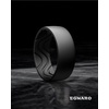 image:imageEgnaro Silicone Ring for Him 8mm Black Flexible Mens Rubber Wedding BandSETA1Black