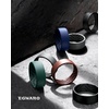 image:imageEgnaro Silicone Ring for Him 8mm Black Flexible Mens Rubber Wedding BandSETC2Black  Pine Green  Black Gray  Black GrayBlack Camo  Tan  Deep Sea Blue  Black