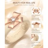 image:imageEgnaro Silicone Ring for Women with Copper Alloy Bow Flexible Wedding BandPACK A Nude  Metal Bow  Rose Gold