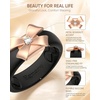image:imageEgnaro Silicone Ring for Women with Copper Alloy Bow Flexible Wedding BandPACK B Black  Metal Bow  Rose Gold