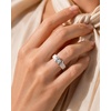 image:imageEgnaro Silicone Ring for Women with Copper Alloy Bow Flexible Wedding BandPACK C White  Metal Bow  Silver