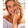 image:imageEgnaro Silicone Ring for Women with Copper Alloy Daisy Flexible Rubber BandPACK B Black  Metal Daisy  Rose Gold