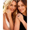 image:imageEgnaro Silicone Ring for Women with Copper Alloy Daisy Flexible Rubber BandPACK C White  Metal Daisy  Silver