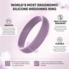 image:imageEgnaro Silicone Rings for Women 458 Multipack Rubber Wedding BandsSETA22Blue Jewel  Light Green  Orchid Haze  Sand Pink  White