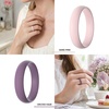 image:imageEgnaro Silicone Rings for Women 458 Multipack Rubber Wedding BandsSETA22Blue Jewel  Light Green  Orchid Haze  Sand Pink  White