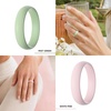 image:imageEgnaro Silicone Rings for Women 458 Multipack Rubber Wedding BandsSETA23Black Gray  Mist Green  Misty Blue  Lavender  Nude  White Pink  White  Black