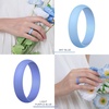 image:imageEgnaro Silicone Rings for Women 458 Multipack Rubber Wedding BandsSETA4Black  Jade Green  Light PurpleBlue  Sky Blue