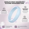image:imageEgnaro Silicone Rings for Women 458 Multipack Rubber Wedding BandsSETA5Blush Pink  Light Purple  Arctic Ice  Ivory