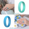 image:imageEgnaro Silicone Rings for Women 458 Multipack Rubber Wedding BandsSETB5Metallic Pearl White  Fairy Pink  Petal Pink  Mint Green  Chill Blue