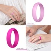 image:imageEgnaro Silicone Rings for Women 458 Multipack Rubber Wedding BandsSETB5Metallic Pearl White  Fairy Pink  Petal Pink  Mint Green  Chill Blue