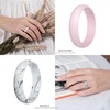 image:imageEgnaro Silicone Rings for Women 458 Multipack Rubber Wedding BandsSETC1Black  Marble  Whitepink  Peach  White  Silver  Bronze