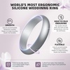 image:imageEgnaro Silicone Rings for Women 458 Multipack Rubber Wedding BandsSETC1Black  Marble  Whitepink  Peach  White  Silver  Bronze