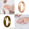 image:imageEgnaro Silicone Rings for Women 458 Multipack Rubber Wedding BandsSETC1Black  Marble  Whitepink  Peach  White  Silver  Bronze