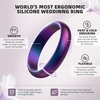 image:imageEgnaro Silicone Rings for Women 458 Multipack Rubber Wedding BandsSETC2Pink Camo  Faint Red  Blue Jewel  Dark Blue  Black  Marble  Metallic Green  Galaxy