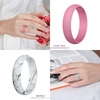 image:imageEgnaro Silicone Rings for Women 458 Multipack Rubber Wedding BandsSETC2Pink Camo  Faint Red  Blue Jewel  Dark Blue  Black  Marble  Metallic Green  Galaxy