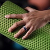 image:imageEgnaro Silicone Stylish Wedding Rings for Men Printed Design Breathable Rubber Bands 8mm Wide 2mm Thick with Comfort FitSETASky Ridges