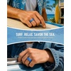image:imageEgnaro Silicone Stylish Wedding Rings for Men Printed Design Breathable Rubber Bands 8mm Wide 2mm Thick with Comfort FitSETD1Surf Azure