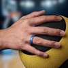 image:imageEgnaro Silicone Stylish Wedding Rings for Men Printed Design Breathable Rubber Bands 8mm Wide 2mm Thick with Comfort FitSETD1Surf Azure
