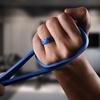 image:imageEgnaro Silicone Stylish Wedding Rings for Men Printed Design Breathable Rubber Bands 8mm Wide 2mm Thick with Comfort FitSETD1Surf Azure
