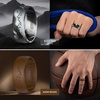 image:imageEgnaro Silicone Wedding Rings For Him Mens Etched Rubber Travel BandsSETAMistwing SummitWarm Brown  Pine Green  Black Gray Camo  Black