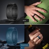 image:imageEgnaro Silicone Wedding Rings For Him Mens Etched Rubber Travel BandsSETCMistwing SummitOlive Green  Twilight Blue  Black Gray Camo  Black