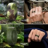 image:imageEgnaro Silicone Wedding Rings For Him Mens Etched Rubber Travel BandsSETEMistwing SummitArmy Camo  Dark Foliage Green  Dark Brown  Black