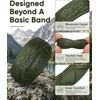 image:imageEgnaro Silicone Wedding Rings For Him Mens Etched Rubber Travel BandsSETJWild SummitDark Foliage Green  Black Coffee  Dark Silver  Black
