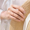 image:imageEgnaro Silicone Wedding bands women Stackable Silicone Ring styleSETA7Silver Pink Rose Gold Metallic Blue  White