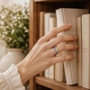 image:imageEgnaro Silicone Wedding bands women Stackable Silicone Ring styleSETA8Silver Champagne Gold Pink Rose Gold Metallic Slate Blue  Metallic Sage Green  Metallic Pearl White 