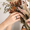 image:imageEgnaro Silicone Wedding bands women Stackable Silicone Ring styleSETB1Black Bright Peach Green Cloudy Blue