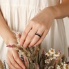 image:imageEgnaro Silicone Wedding bands women Stackable Silicone Ring styleSETB1Black Bright Peach Green Cloudy Blue