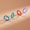 image:imageEgnaro Silicone Wedding bands women Stackable Silicone Ring styleSETB3Bright Red Dream Purple Mint Green Blue Jewel