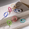 image:imageEgnaro Silicone Wedding bands women Stackable Silicone Ring styleSETB6Pale Pink peach pink Sunlight Yellow Grass Green Teal Mist sky blue light purpleblue White
