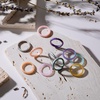 image:imageEgnaro Silicone Wedding bands women Stackable Silicone Ring styleSETB7Gold Peach Pink Rose Gold Silver Metallic Green Galaxy Pink Sparkle Green Transparent Glitter Metallic Starry Purple Pink Camo Marble Metallic Pearl White