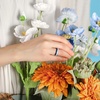 image:imageEgnaro Silicone Wedding bands women Stackable Silicone Ring styleSETB9Peach Pink Lilac Purple Sky Blue Light Purpleblue Emerald Green Indigo Blue