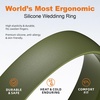 image:imageEgnaro Unisex Silicone Wedding Ring for Men amp Women 45mm Wide 165mm ThickE4mmBlack  Light Gray  Twilight Blue  Olive Green