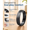 image:imageEgnaro Unisex Silicone Wedding Ring for Men amp Women 45mm Wide 165mm ThickFBlack  Black Camo  Twilight Blue  Black Gray